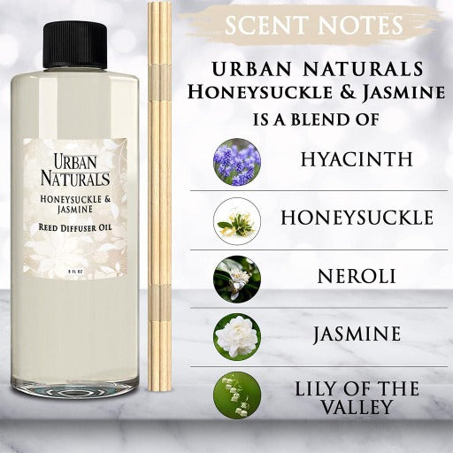 Honeysuckle Jasmine 8oz Diffuser Refill Oil