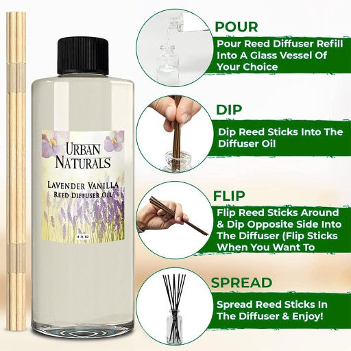 Lavender Vanilla 8oz Diffuser Refill Oil