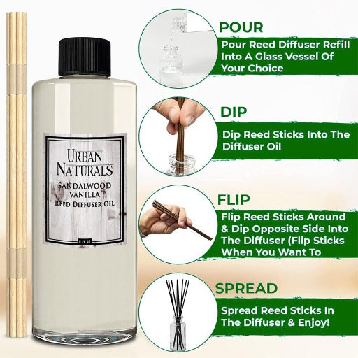 Sandalwood Vanilla Diffuser Refill Oil