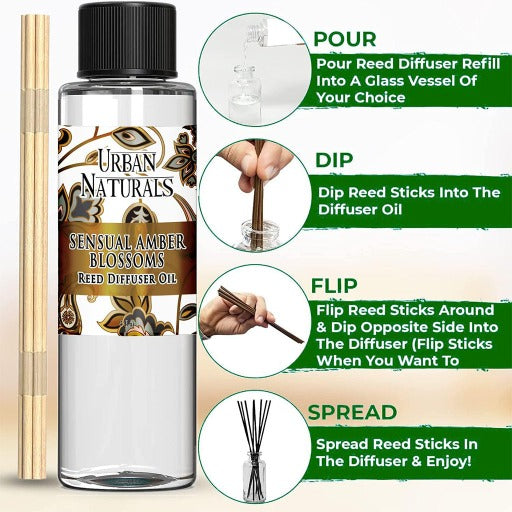 Sensual Amber Blossoms Diffuser Refill Oil