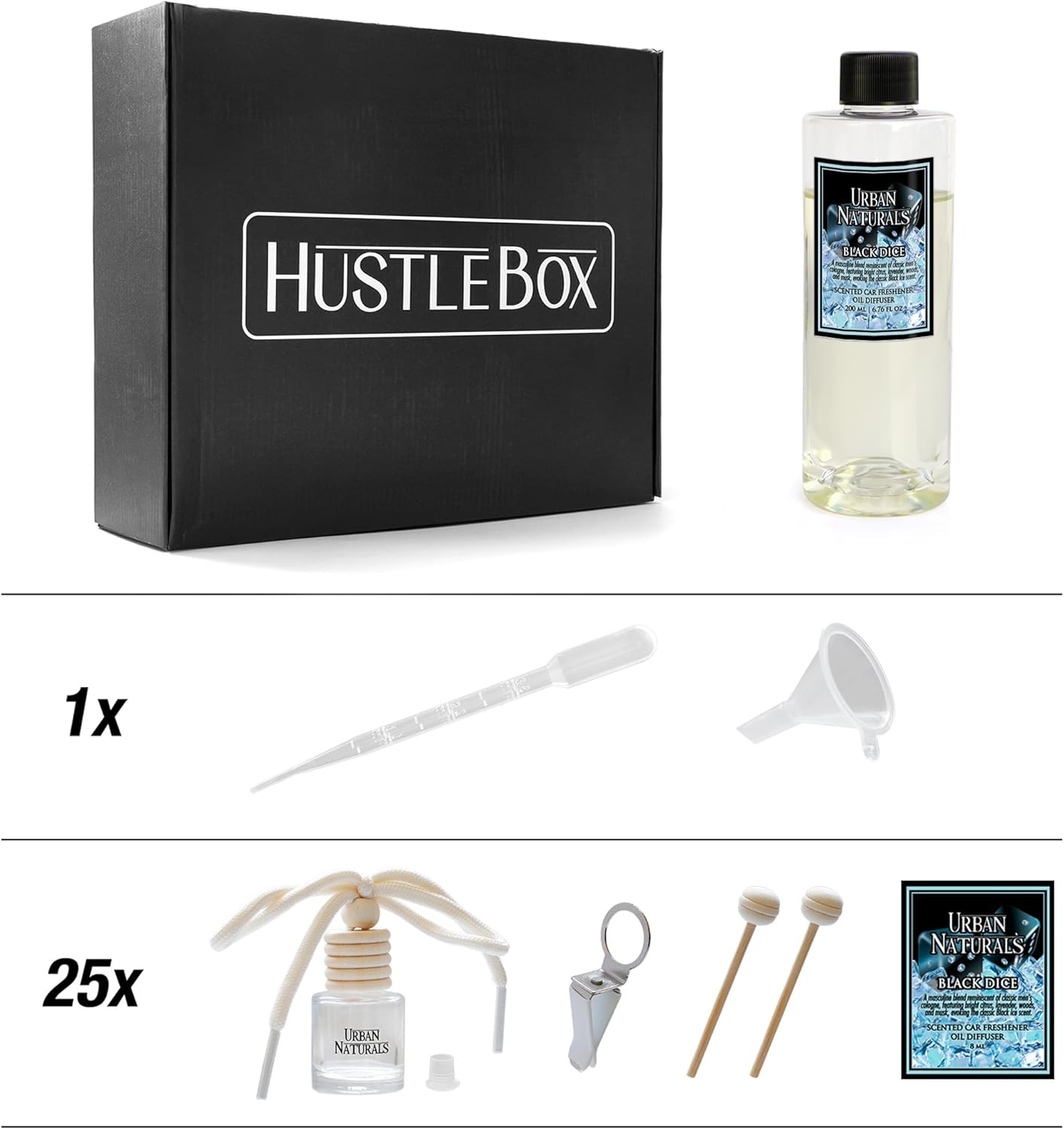 HUSTLE BOX Black Dice
