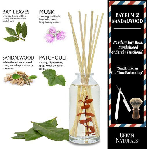 BayRum Sandal wood Reed Diffuser