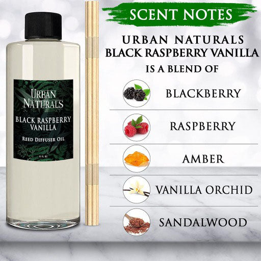 Black Raspberry Vanilla Essential Oil Reed Diffuser Refilll