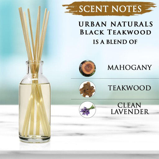 Black Teak wood Reed Diffuser