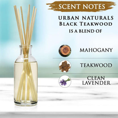 Black Teak wood Reed Diffuser