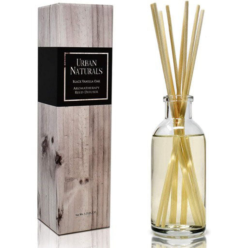 Black Vanilla Oak Scented Oil Reed Diffuser Refill -  Urban Naturals