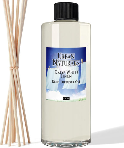 Crisp White Linen 8oz Diffuser Refill Oil - Urban Naturals