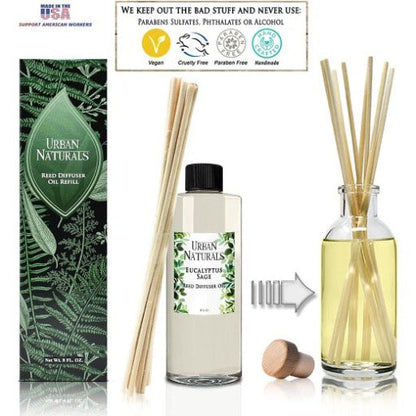 Eucalyptus Sage 8oz Diffuser Refill Oil