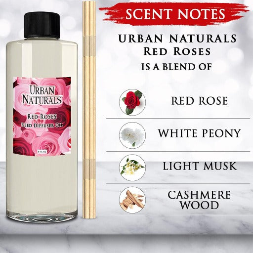 Red Roses 8oz Diffuser Refill Oil