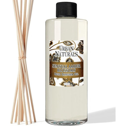 Sensual Amber Blossoms 8oz Diffuser Refill Oil - Urban Naturals