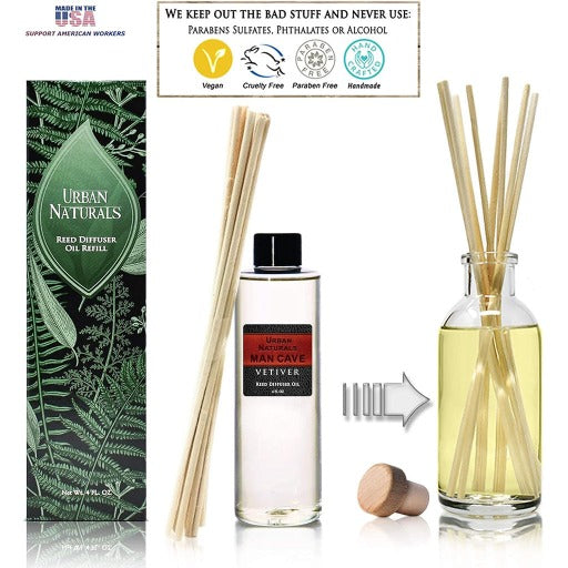 MAN CAVE Vetiver Diffuser Refill Oil