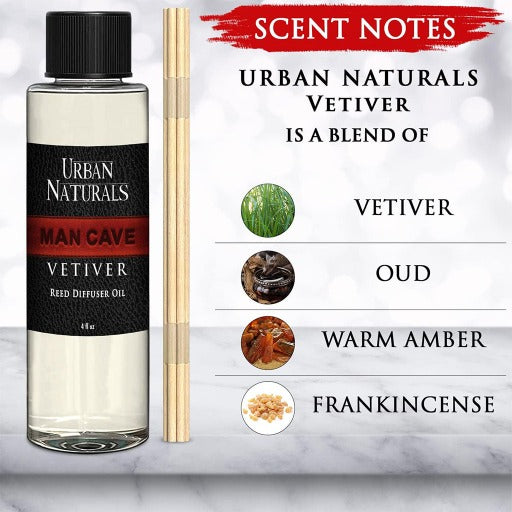 MAN CAVE Vetiver Diffuser Refill Oil