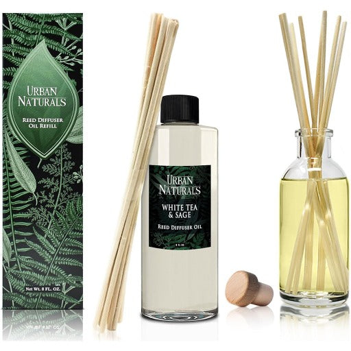 White Tea Sage 8oz Diffuser Refill Oil