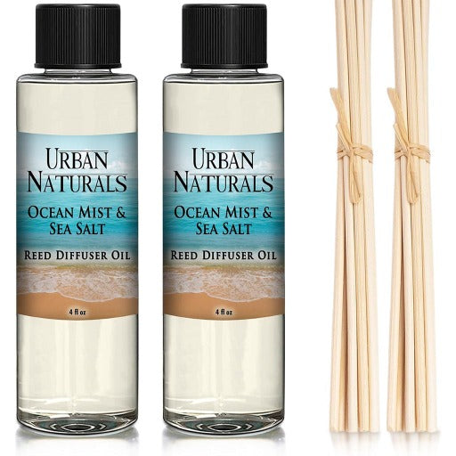 Ocean Mist Sea Salt Diffuser Refill Oil (2 Pack) - Urban Naturals